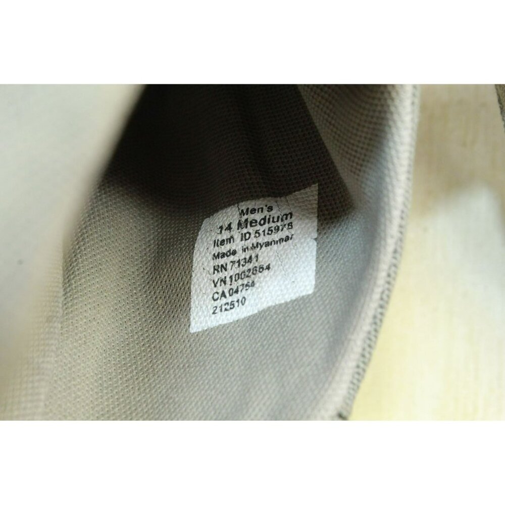 LL Bean Gray Canvas Lightweight Non-Slip Mountain Slipper Scuffs Size 14 M - Picture 9 of 10